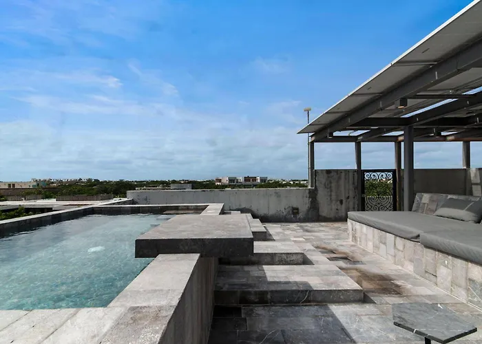 Casa 4 Bedroom With Rooftop Pool & Free Access Tulum